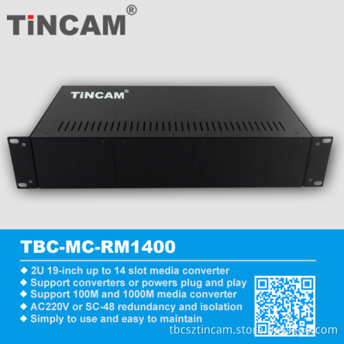 14 Slots Media Converter Chassis